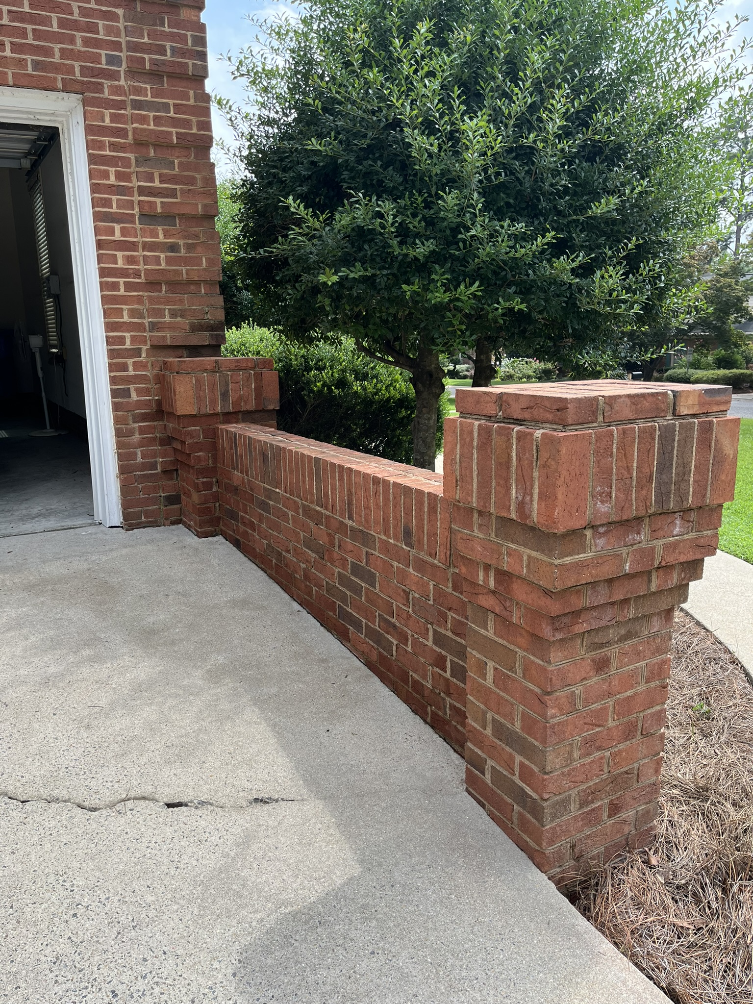 Brick and mortar safe cleaning after