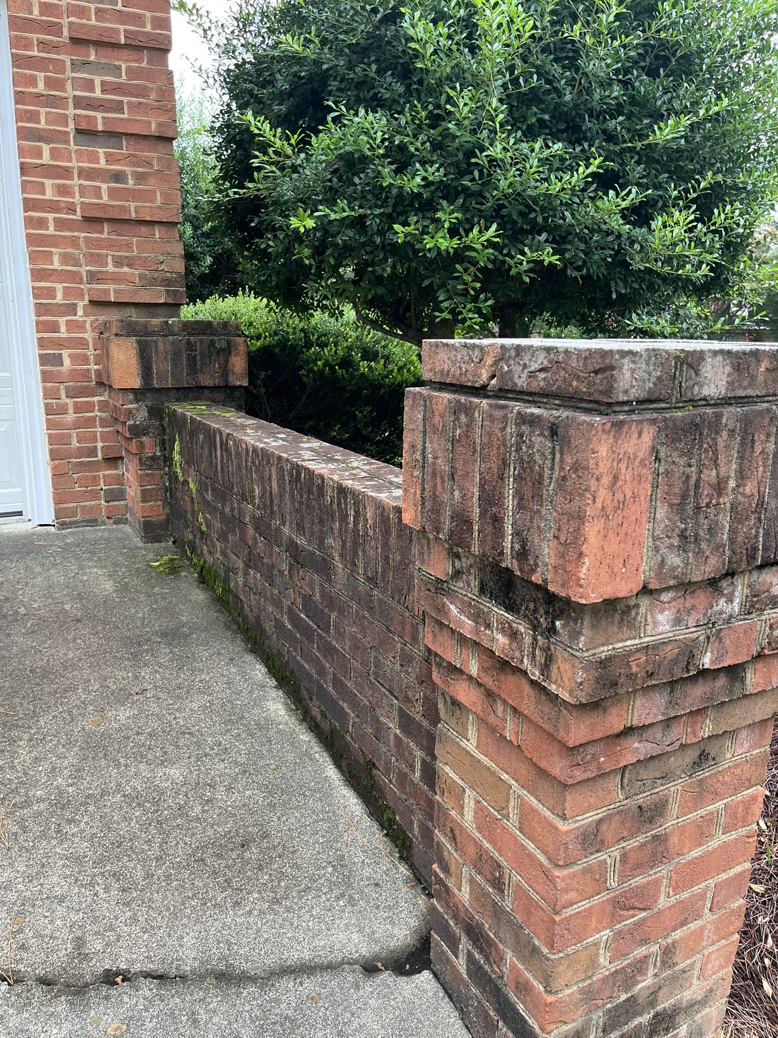 Brick and mortar safe cleaning before